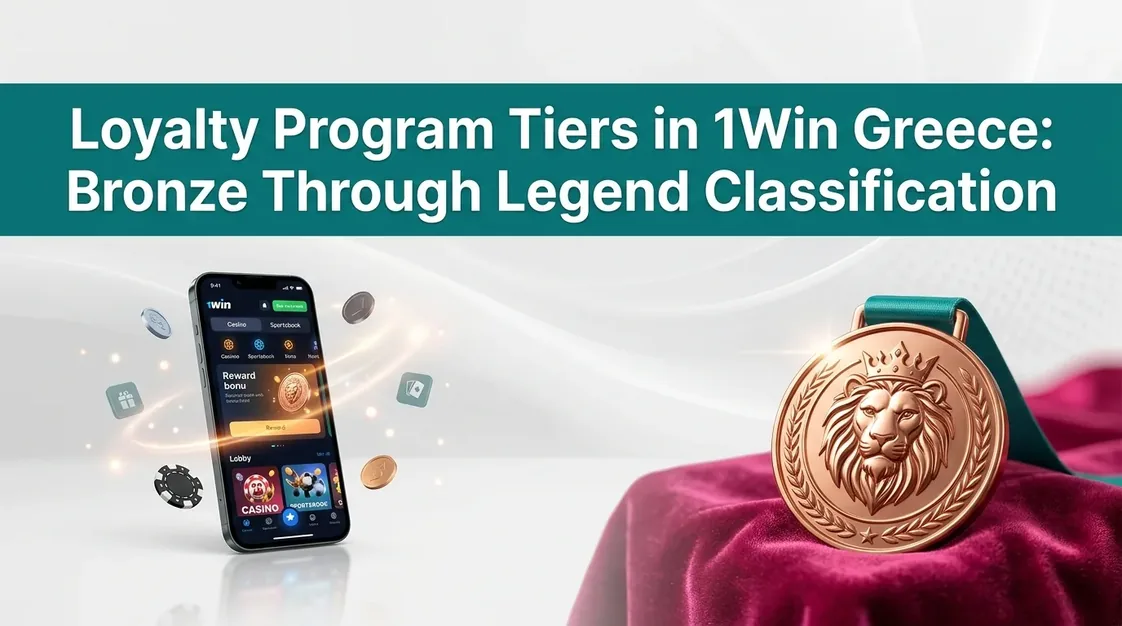 Bronze loyalty medal, 1Win Greece tiers.